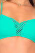 Luli Fama Let's Be Mermaids Crochet Loops Cutout Sporty Bra